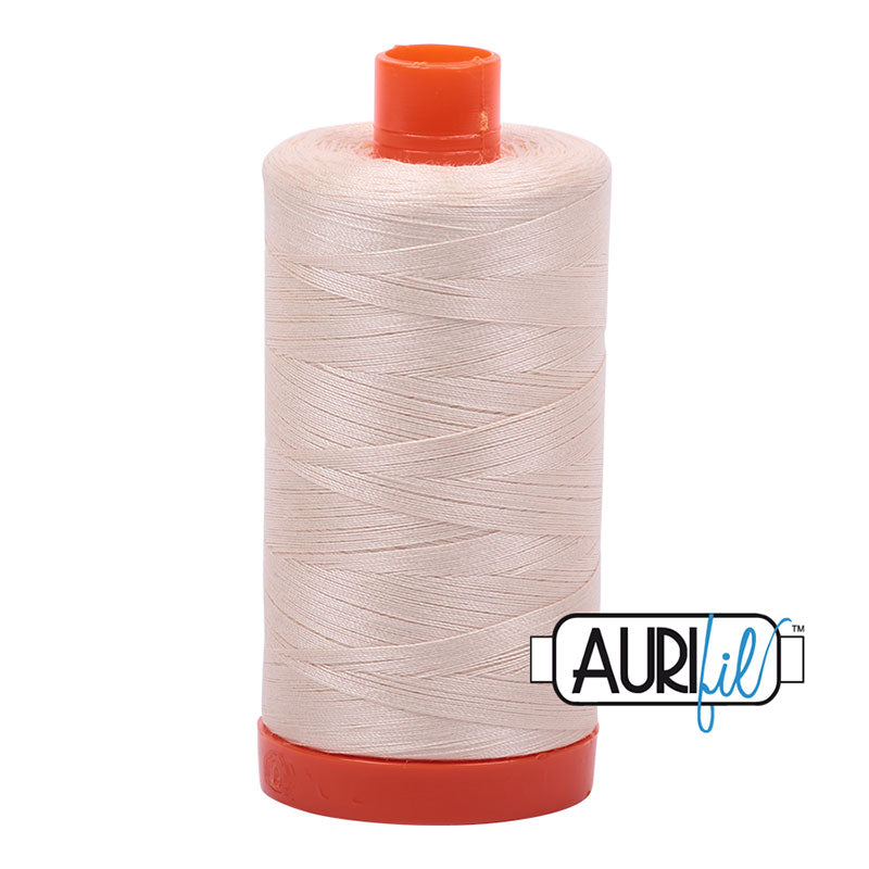 Aurifil Cotton Mako Thread 50wt 1300m - Light Sand - MK50 2000