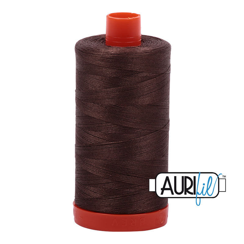 Aurifil Cotton Thread Solid 50wt 1422yds Bark