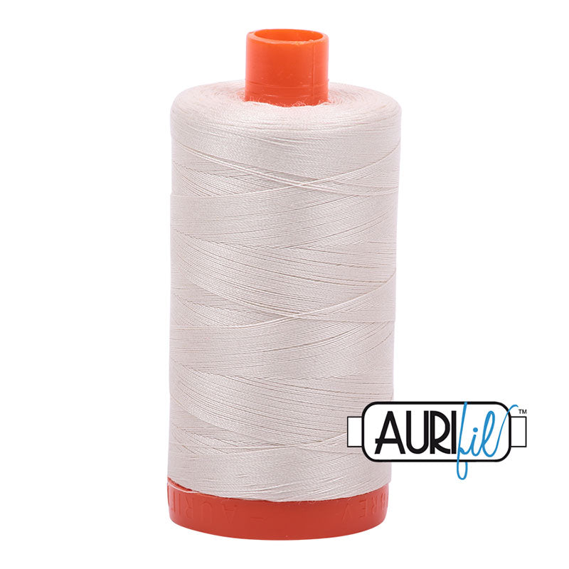 Aurifil Cotton Thread Solid 50wt 1422yds Silver White