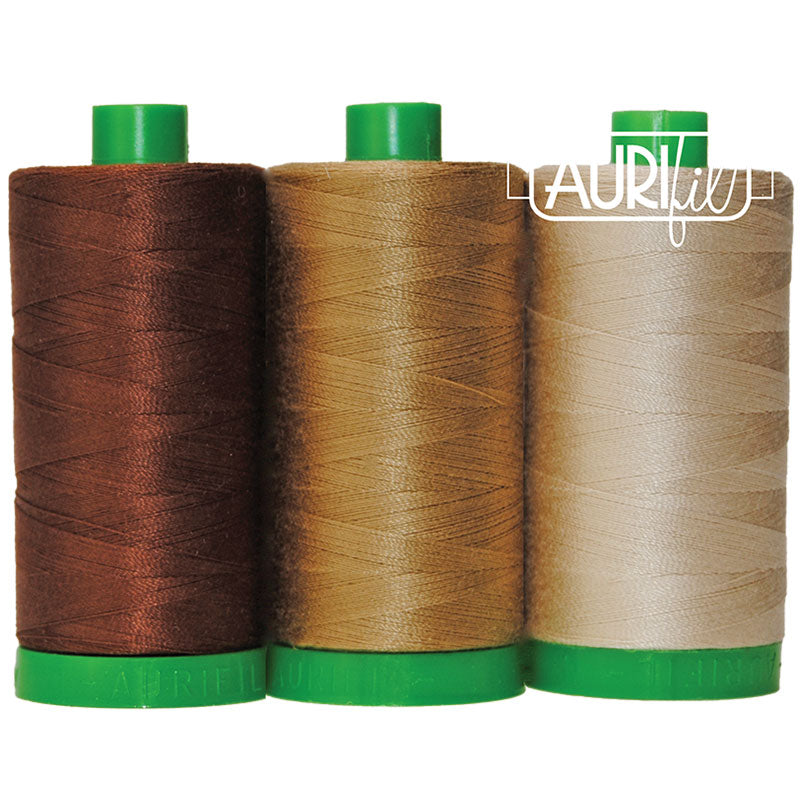 Aurifil Color Builder 40wt 3pc Pangolin Brn