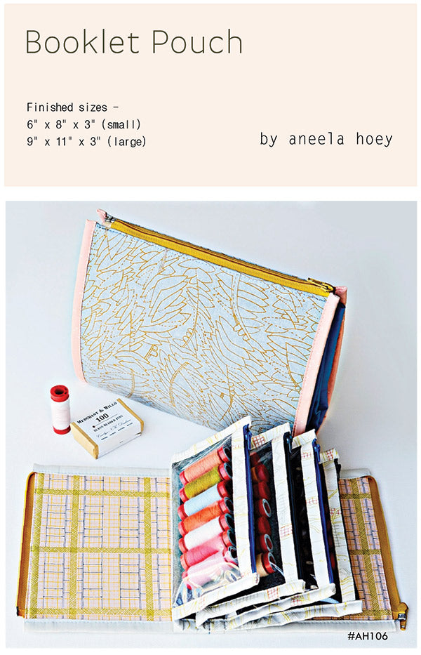 Booklet Pouch Pattern by Aneela Hoey