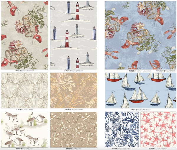 Sea and Shore Fat Quarter Bundle
