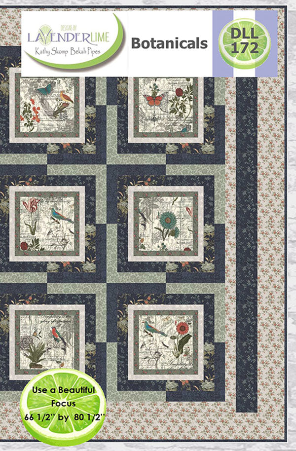 Botanicals G - DLL172 LavenderLime Quilt Kit