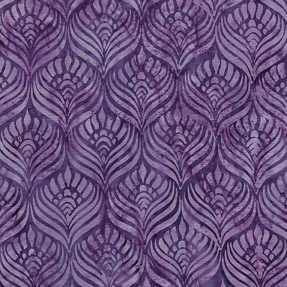 Feathers-Grape Juice by Island Batik