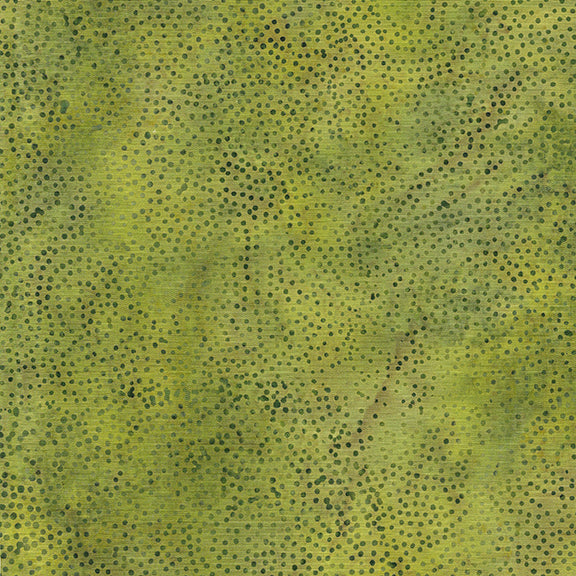 Earthly Greens - 112355645 Paisley Dot-Green Ivy
