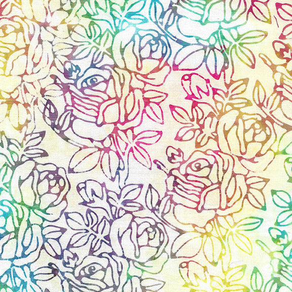 Playful Posies - Large Rose-Neutral Snow