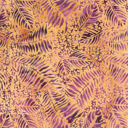 Geode Glow - Fossil Fern Leaf-Multi Purple Burgundy Gold Geode Glow
