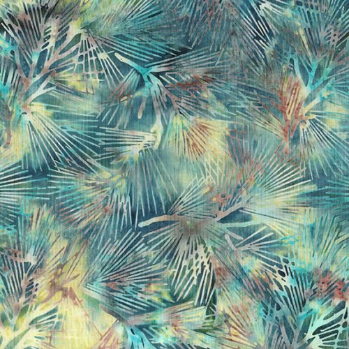 Oasis - Pineneedles-Blue Chambray
