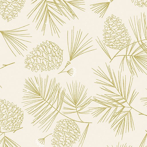 Holiday Sparkle - Cream Pines