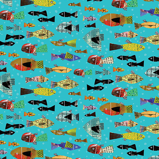 Frogtastic - Multi Fish Medium Turquoise
