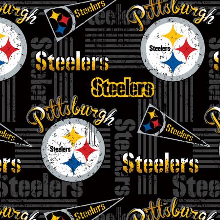 NFL Football Pittsburgh Steelers Cotton Print