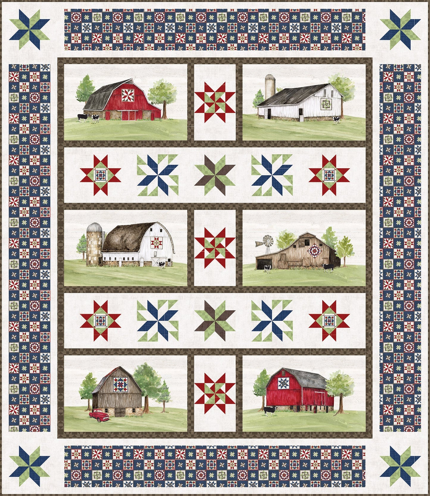 Riley Blake Boxed Quilt Kit-Barn Quilts Trail