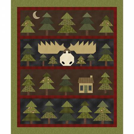 A Moose in the Woods - A Moose in the Woods Panel Multi (36" x 44")
