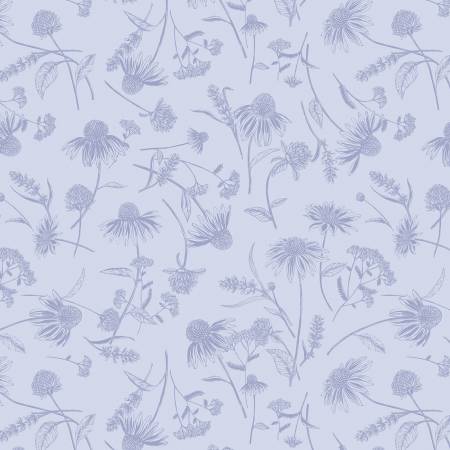 Bee Haven - Coneflower Tonal Light Periwinkle