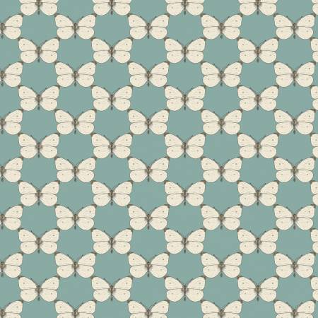 Bee Haven - Cabbage Butterfly Medium Teal