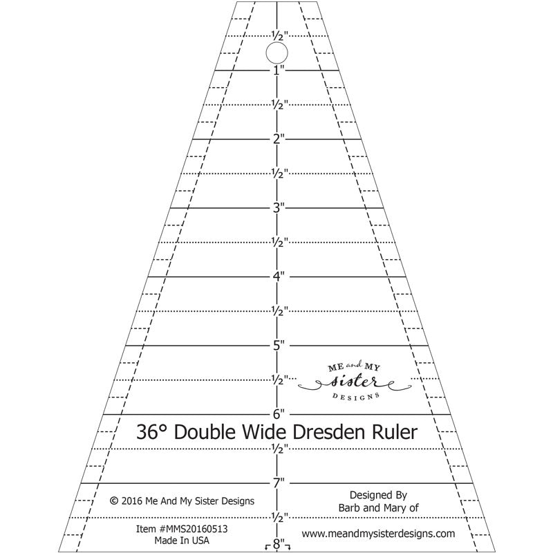 Double Wide Dresden Ruler