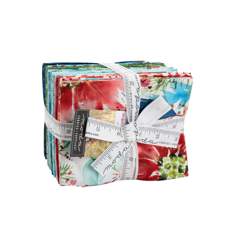 Starflower Christmas Fat Quarter Bundle by Moda