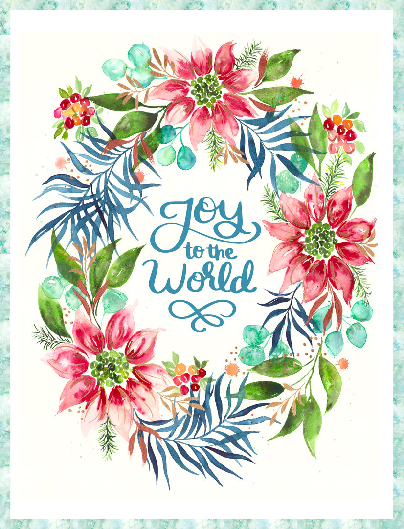 Starflower Christmas Pack Panel by Moda