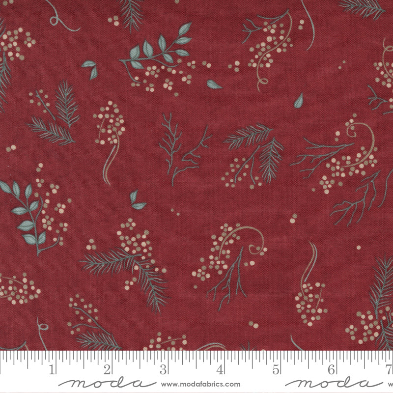 Warm Winter Wishes Deep Red by Moda