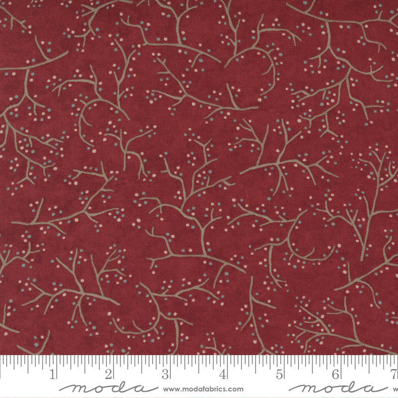 Warm Winter Wishes Deep Red by Moda