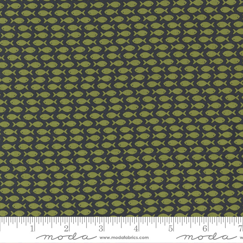 Timber Go Fish Black Pine by Moda