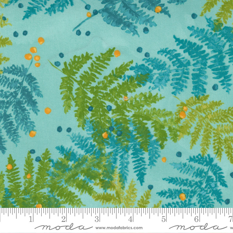 Carolina Lilies Aqua by Moda