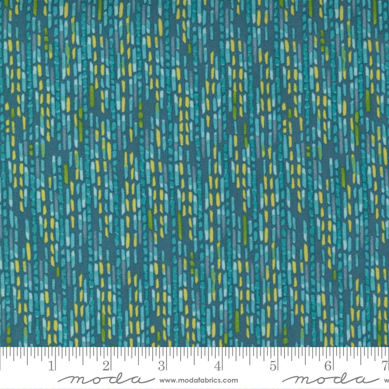 Carolina Lilies Teal by Moda