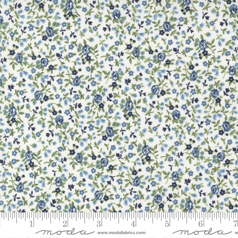 Dwell Pin Dot Cream Blue