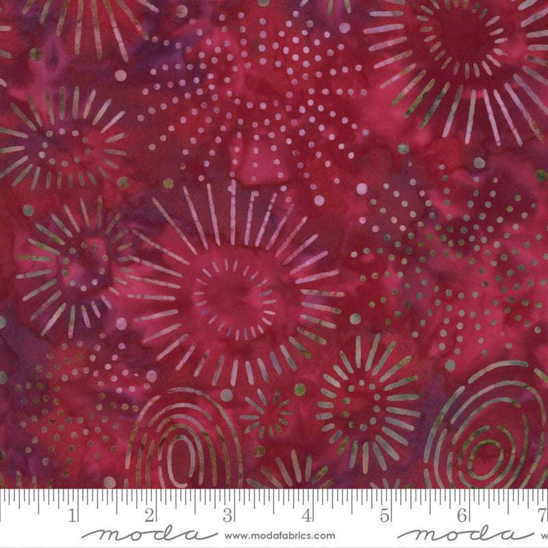 Sunny Day Batiks Raspberry by Moda
