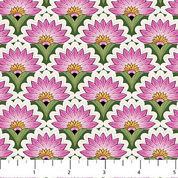 Water Lilies - Cream Scallop 25061-28