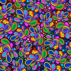 CARNIVALE - PACKED PAISLEYS - 1649-26372-J - QT Fabrics