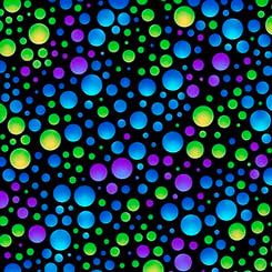 CARNIVALE - DOTS Blue/Green Dots - 1649-26374-JH - QT Fabrics