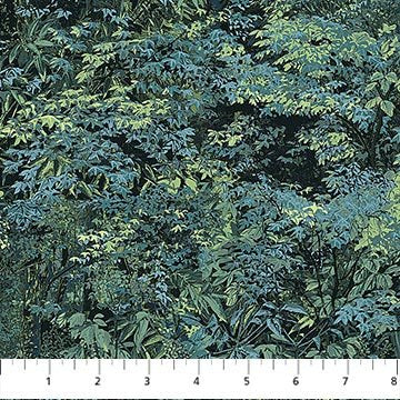 Moonlight Kisses - Dark Blue/Teal Trees