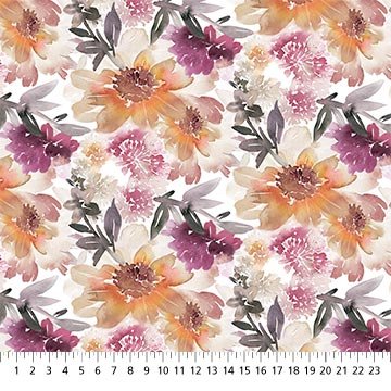 Vivian - White Multi Large Floral