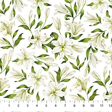 Spring Awakening - White Multi Lilies