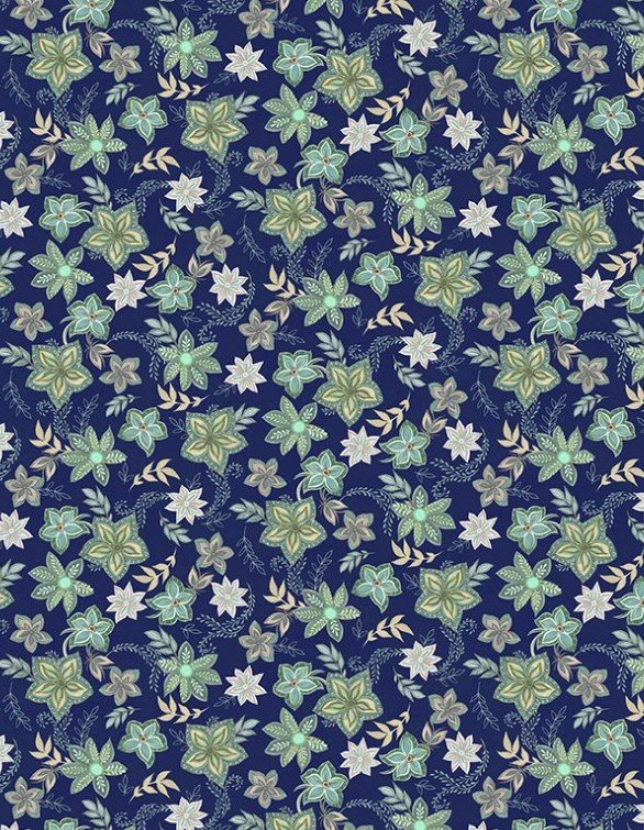 Blissful - Graphic Floral Navy 3017-27647-475
