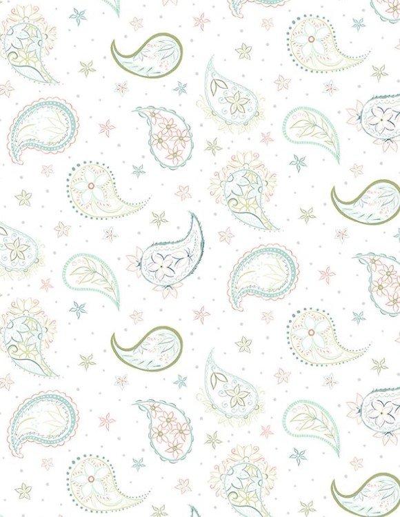 Blissful - Paisley Contour White - 3017-27648-173
