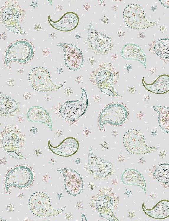 Blissful - Paisley Contour Gray - 3017-27648-973