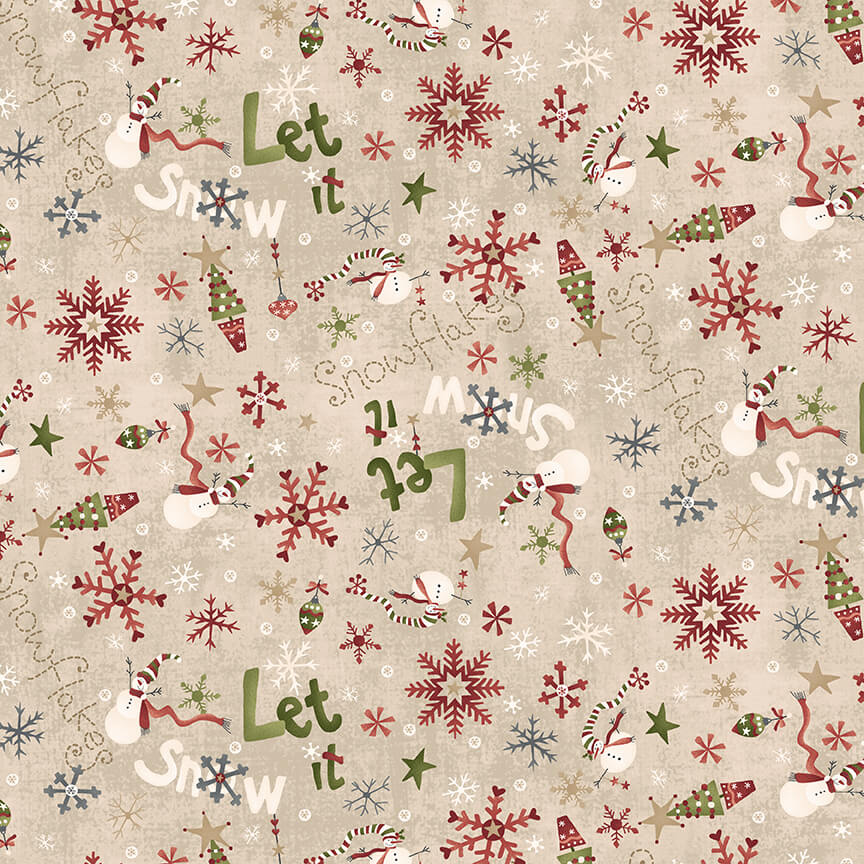 Let It Snow - F2878-44 Cream ||