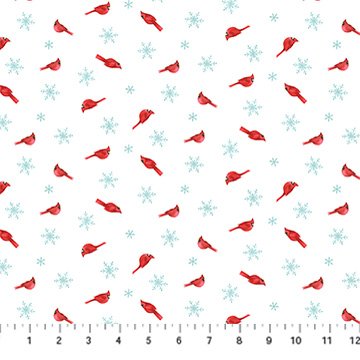 Holly Jolly - Cardinal Toss White Multi