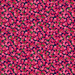 QT Minis - Mini Raspberries (Navy)