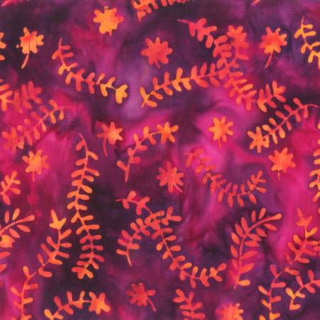 Plum Fern Batik