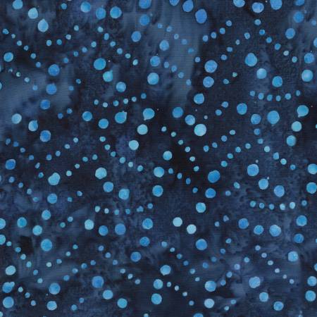 Garden Gate - Pebbles Blue Ocean Batik