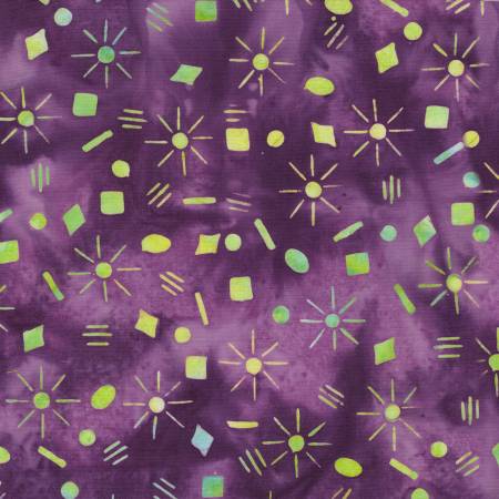 Garden Gate - Sparkles Purple Grape Batik