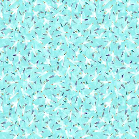 Sky Seagulls Digitally Printed