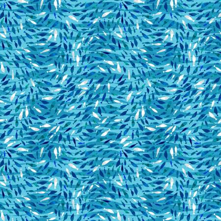 Blue School of Fish Digitally Printed