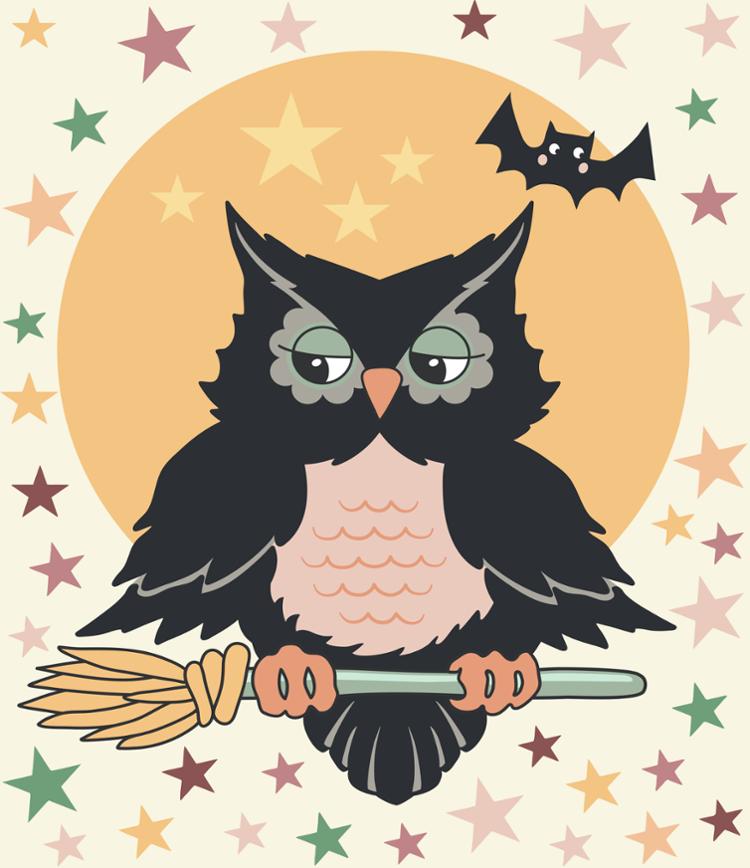 Owl O Ween Panel 31197 11 Moda #1