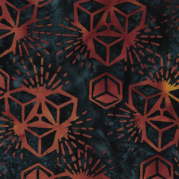 Modern Opulence Hexagon Starburst-Blue Storm 612204590 /