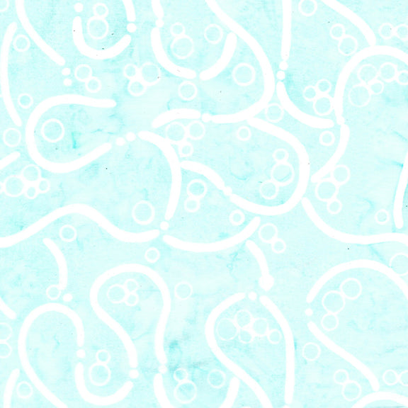 Bubbles, Curves and Corners - All Tangled Up-Teal Icicle