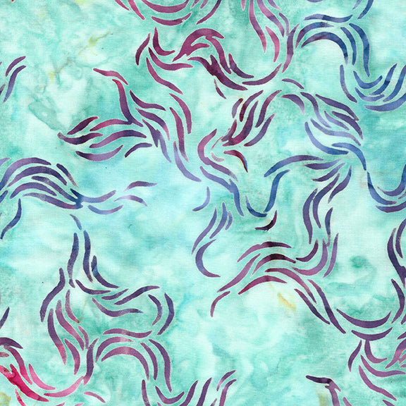 Bubbles Curves and Corners - Roving-Teal Chameleon
